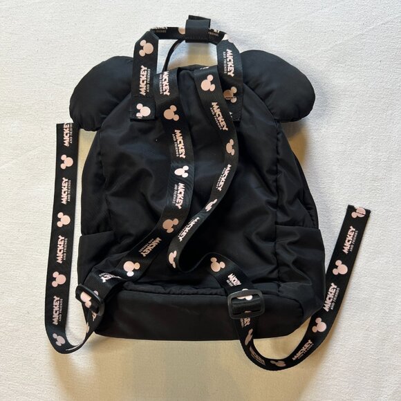Zara Disney Mickey Mouse Mini Backpack with Ears Black Bag - Picture 3 of 8